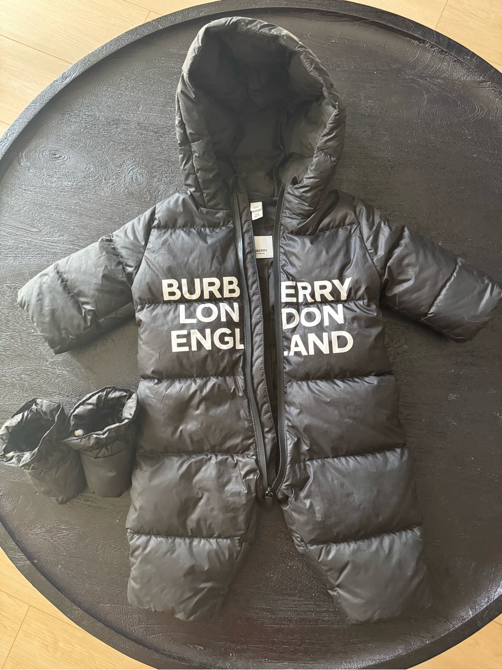 Burberry Black Puffer Kids One-Piece Snowsuit